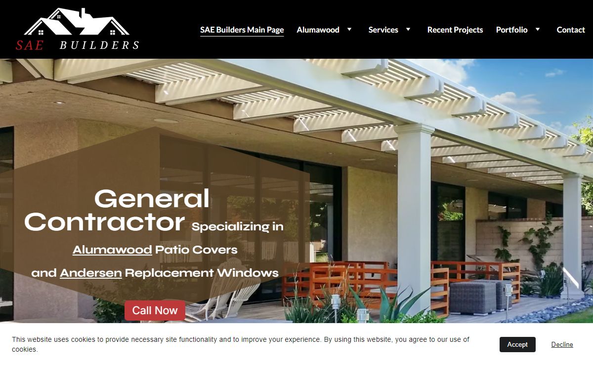 Alumawood Patio Covers and Window Contractor in Menifee