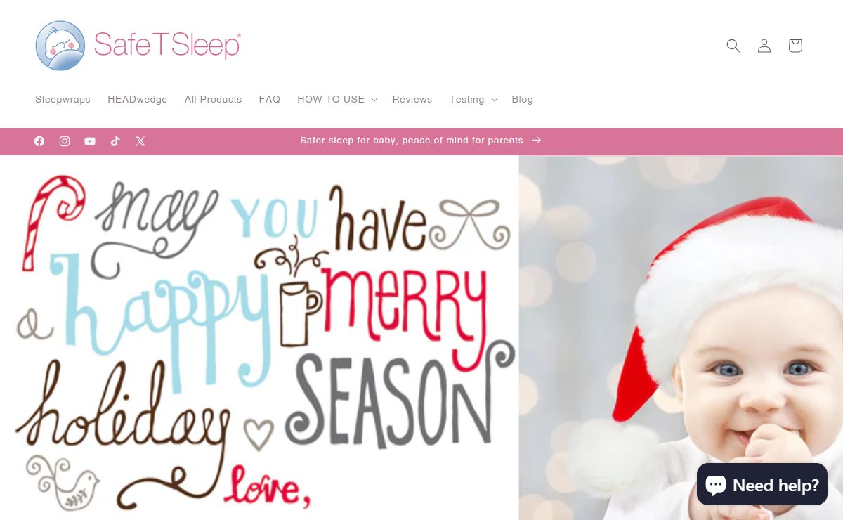 Safe T Sleep® | Sleepwrap® Baby Wrap