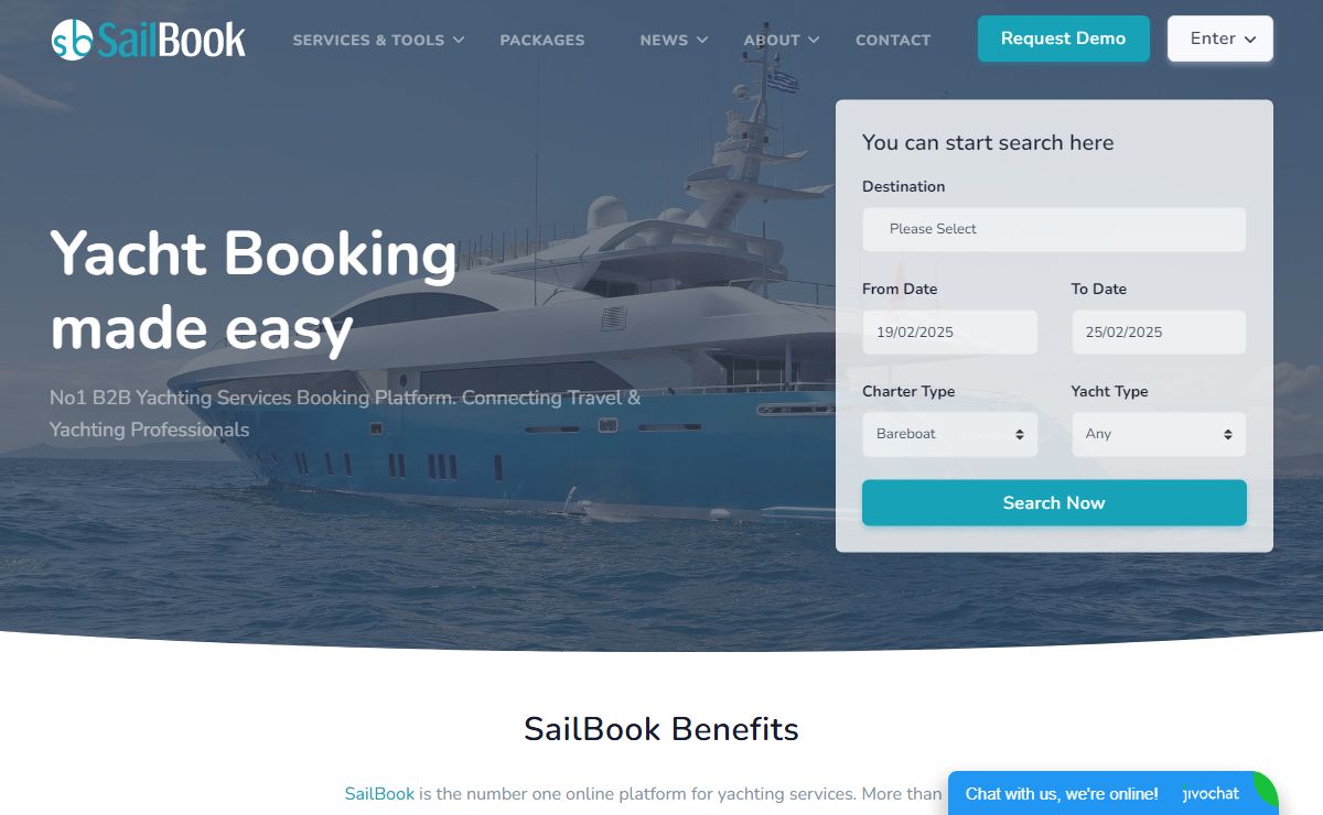 Global Yachts Management & Real-time Booking Platform - Sail-Book