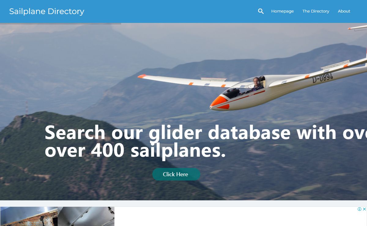 Sailplane Directory – Over 400 sailplanes