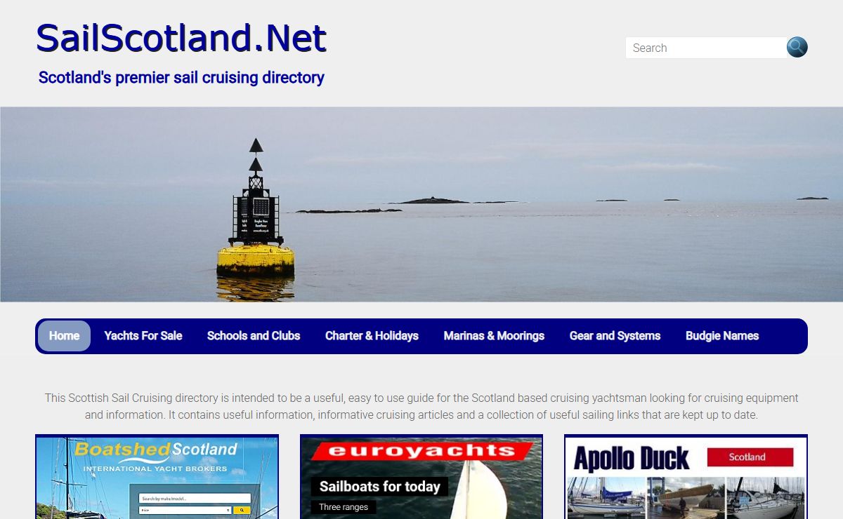 SailScotland.Net – Scotland's premier sail cruising directory