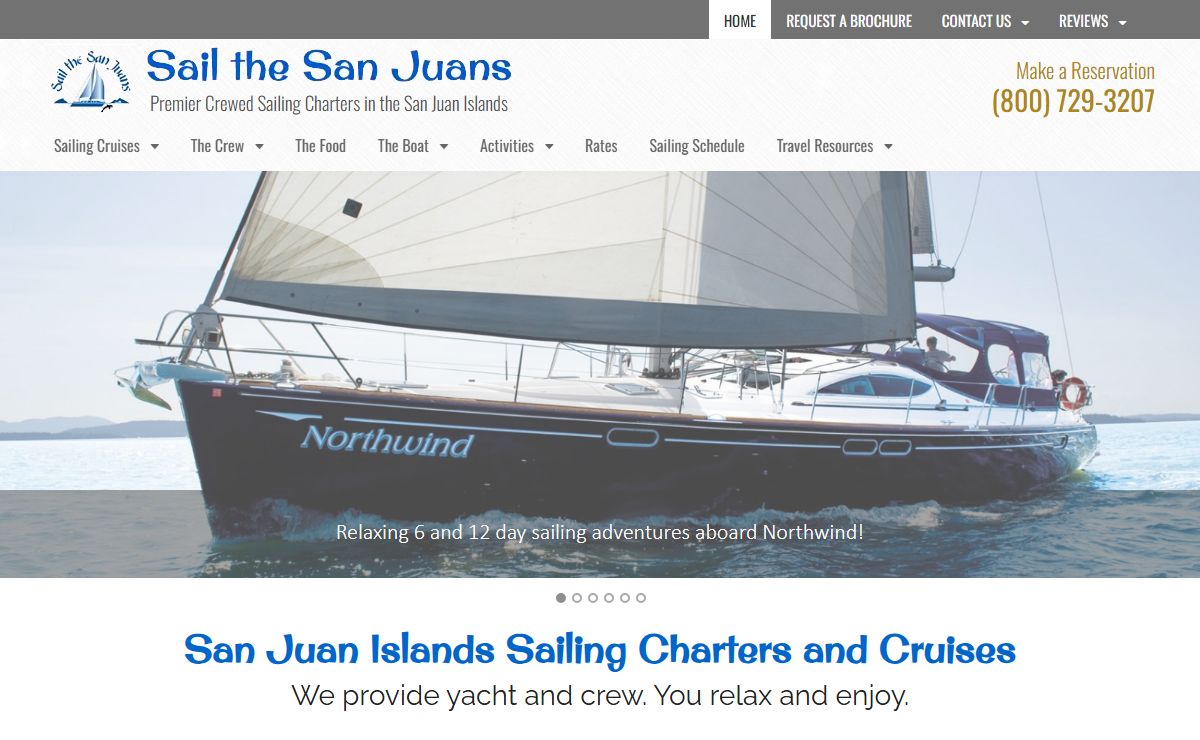 San Juan Sailing Charters | Yacht Charter | Sail the San Juans