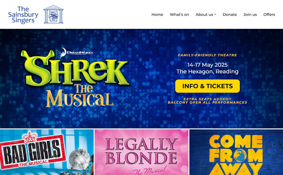 The Sainsbury Singers - musical theatre in Reading, Berkshire