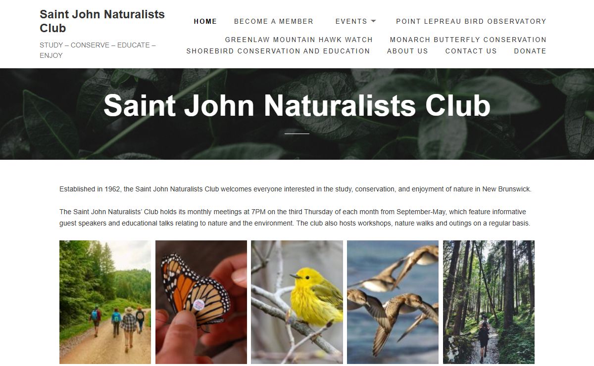 Saint John Naturalists Club – Study – Conserve – Educate – Enjoy