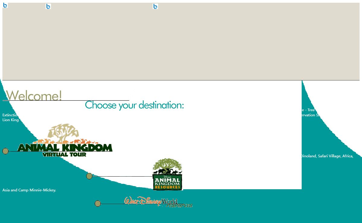Disney's Animal Kingdom Virtual Tour Index