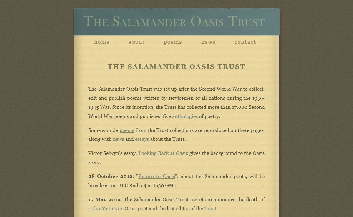 The Salamander Oasis Trust