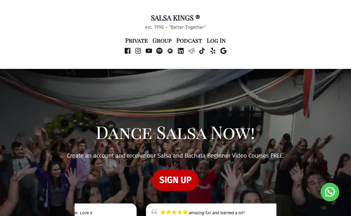 Salsa Kings ® | Elite Latin Dance Entertainment | Casino, Bachata & Mambo Dance Classes / Lessons for Adults and Kids | Best Dancing Studio / School Near Me