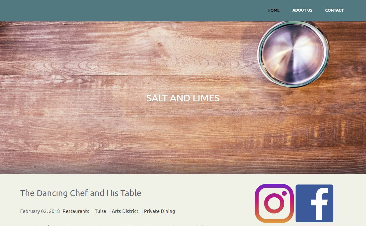 Salt and Limes- Food, Drinks, Science.
