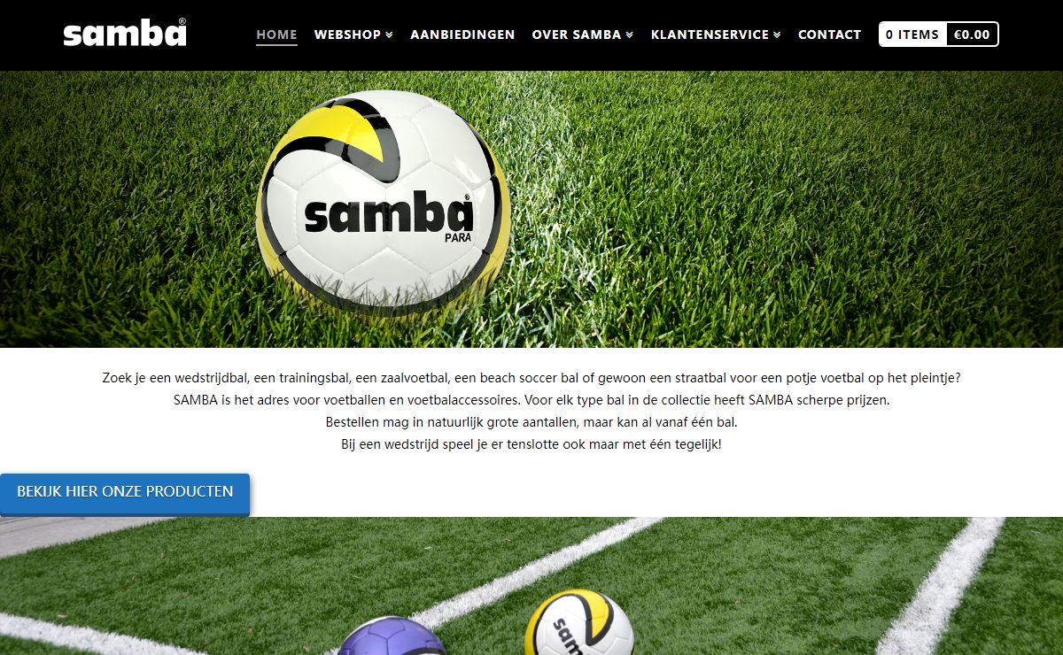 SAMBA Football - Kwaliteit voetballen voor een lage prijs - Korting voetbal