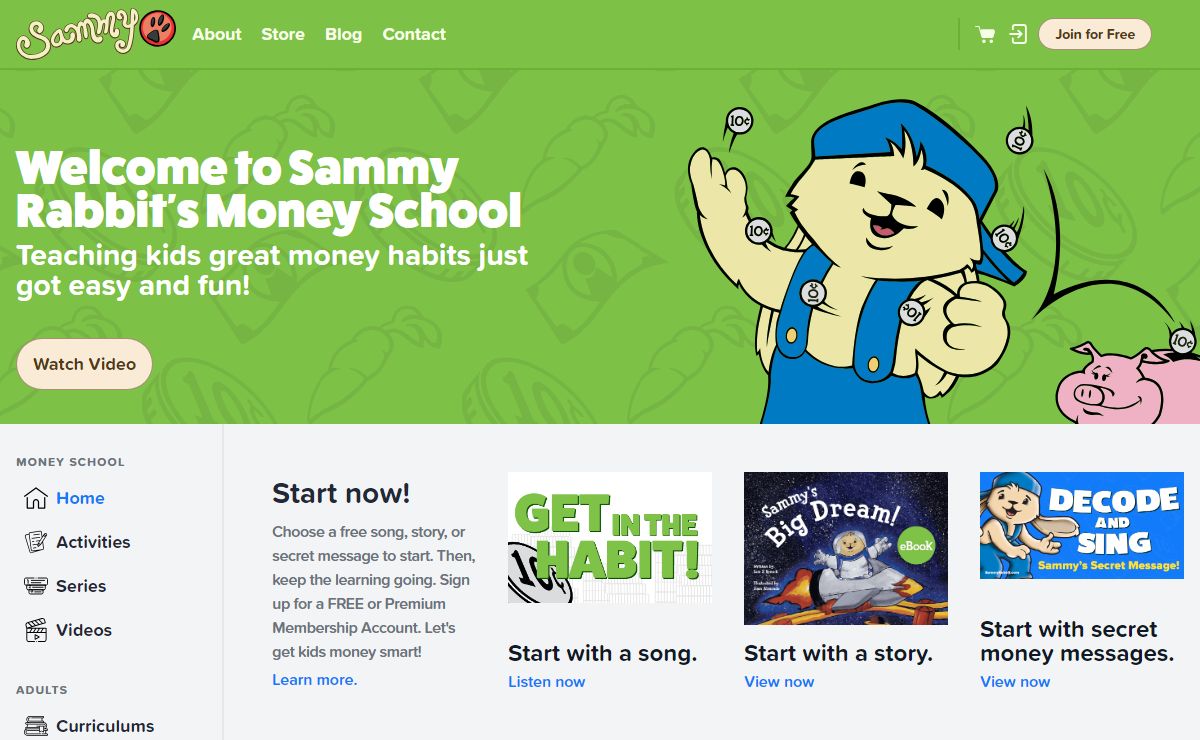 Money School - Sammy Rabbit