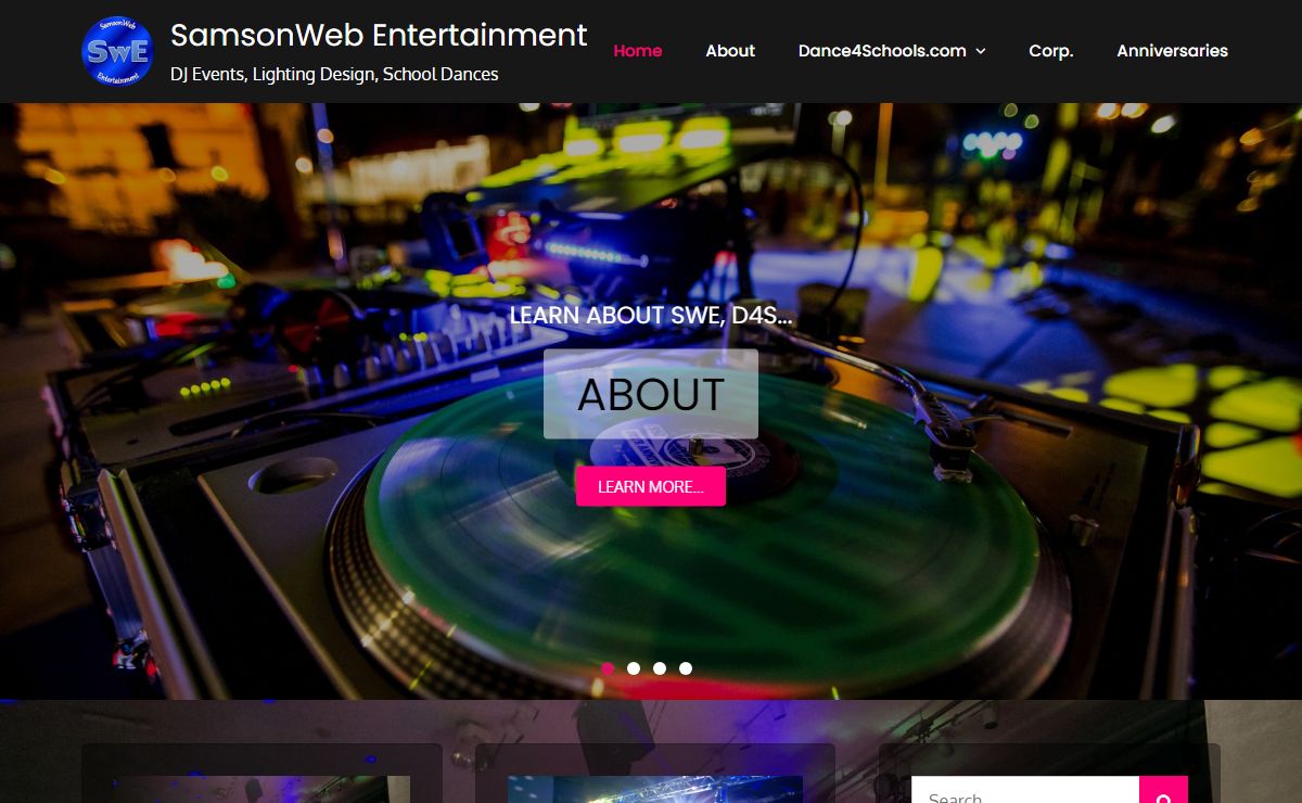 SamsonWeb Entertainment – DJ Events, Lighting Design, School Dances