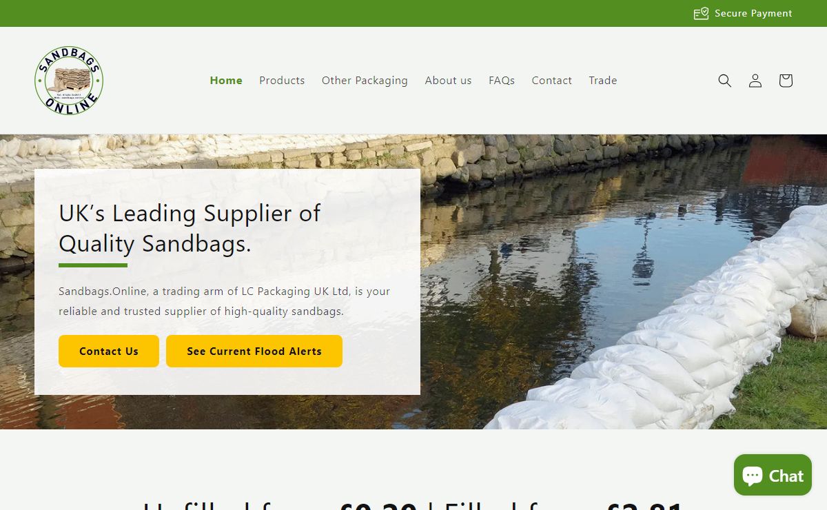 Sandbags Online | UK Sandbag Supplier