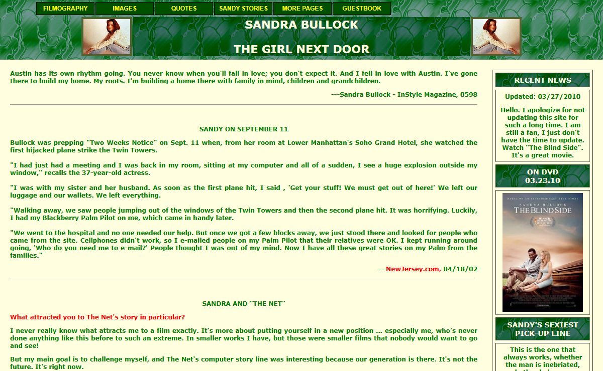 Sandra Bullock: The Girl Next Door