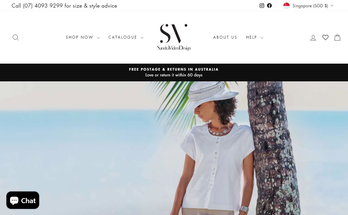 Australian Made Quality Cotton & Linen Clothing | Sandra Viden Design
