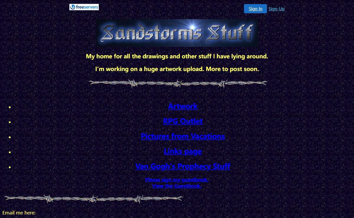SANDSTORM'S STUFF