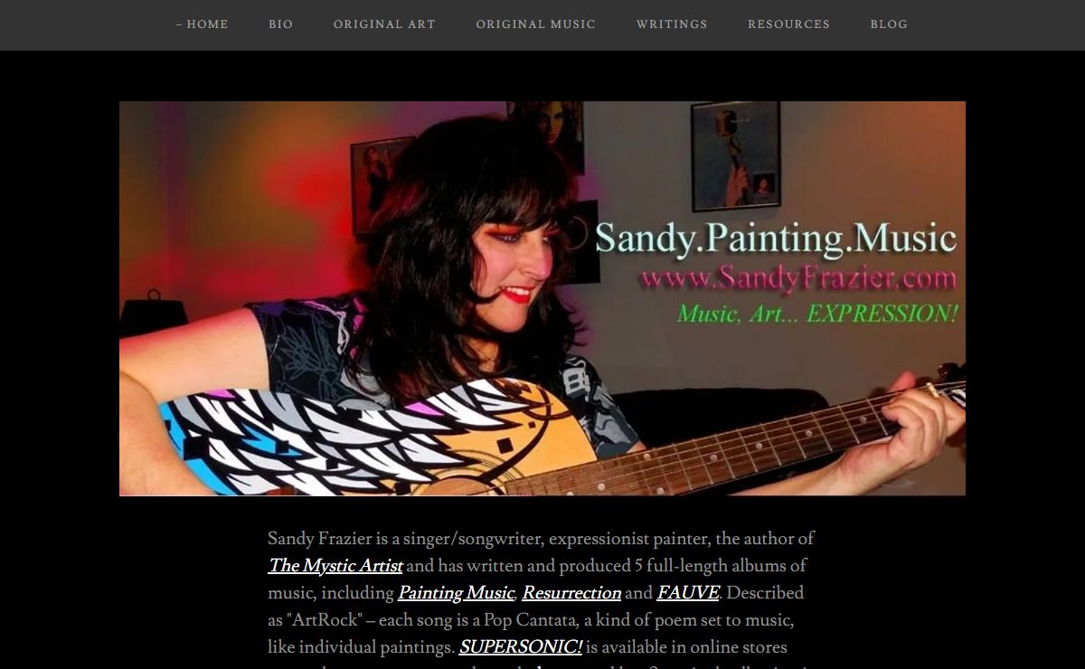 Sandy Frazier - American Artist & Musician