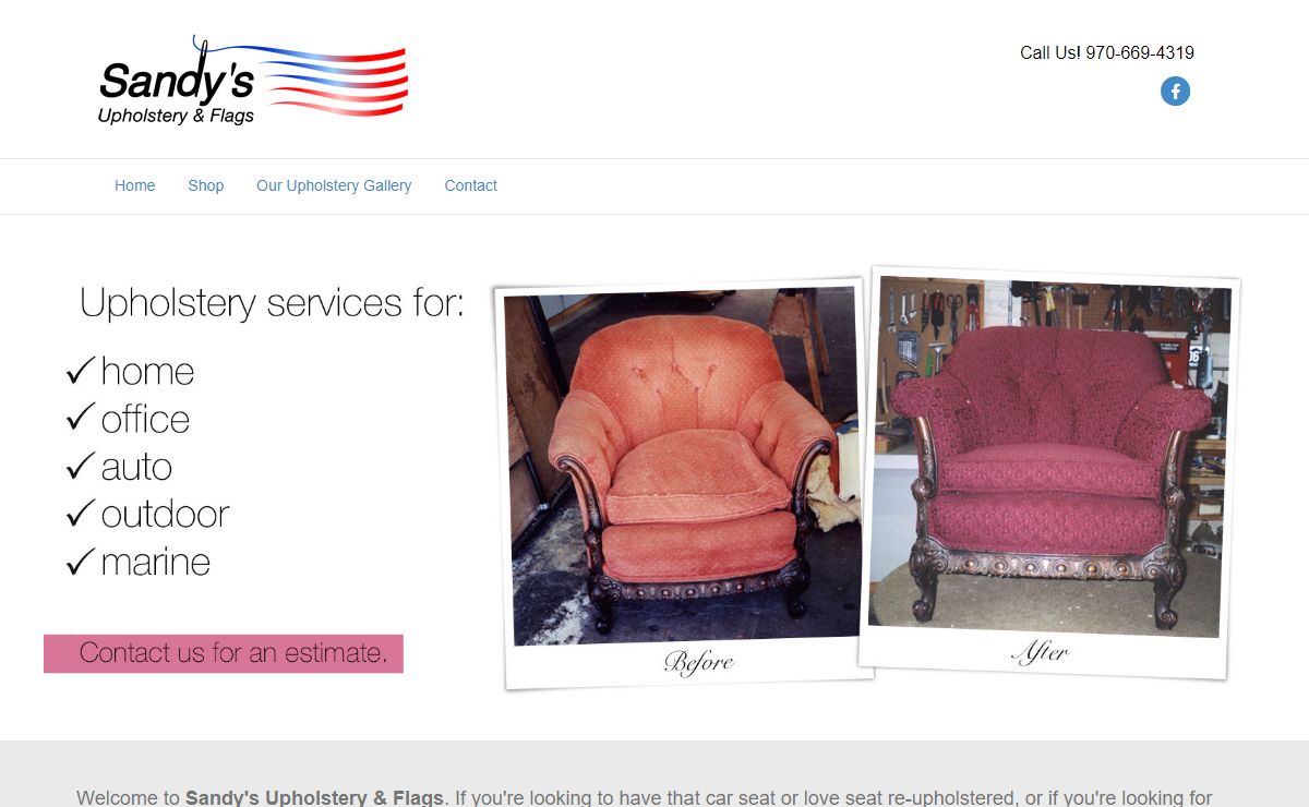 Home - Sandy's Upholstery and Flags