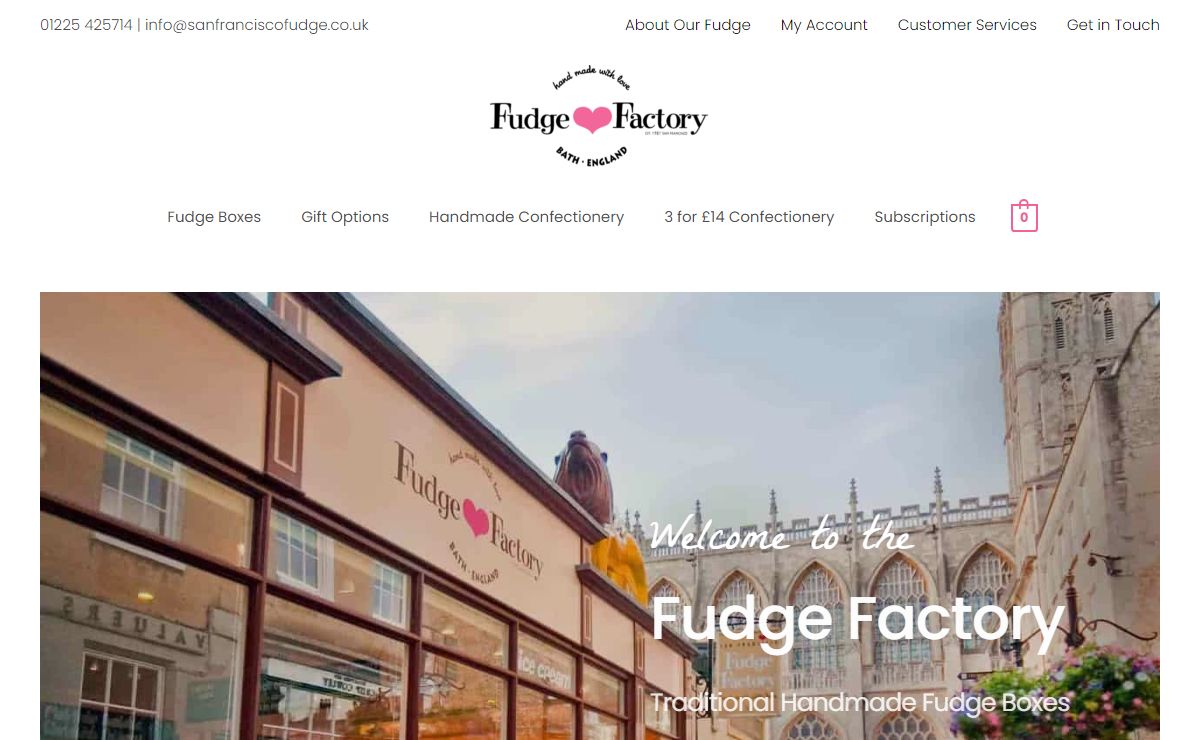 Handmade Fudge and Fudge Gift Boxes Delivered Worldwide