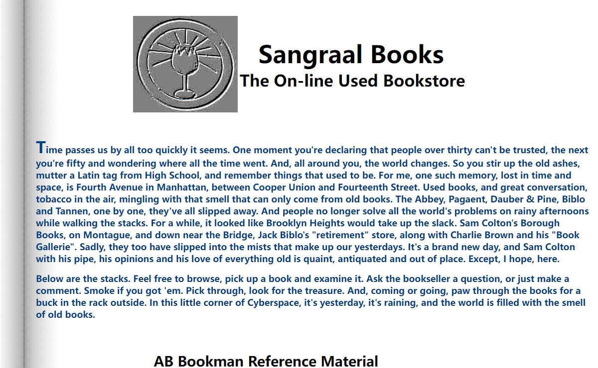 Sangraal Books