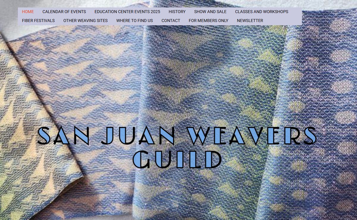 San Juan Weavers Guild – Planet Earth Generic Website Template