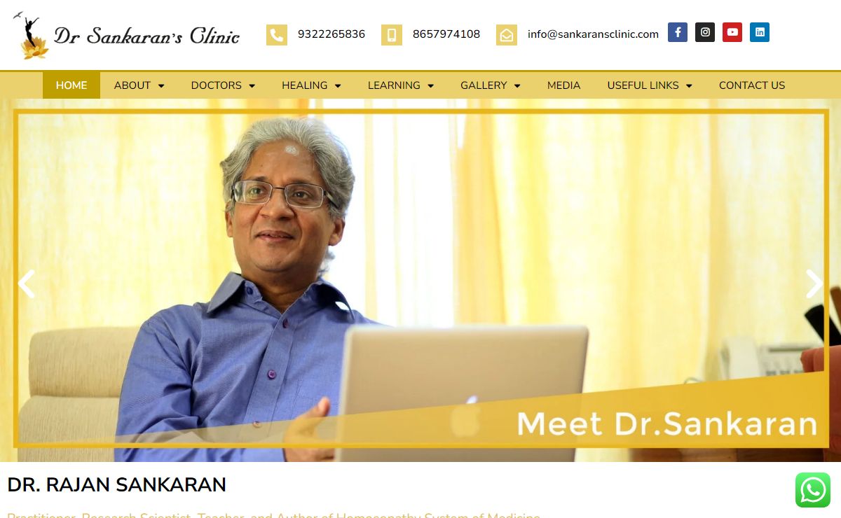 Dr. Sankaran's Clinic – Where healing is a blessing…