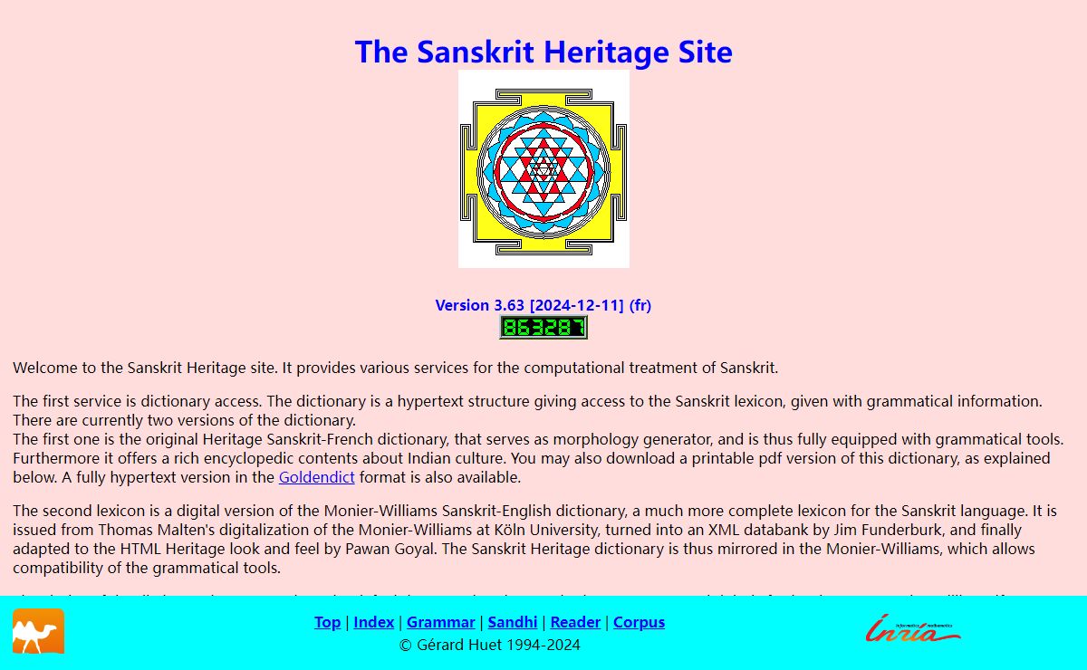 The Sanskrit Heritage Site