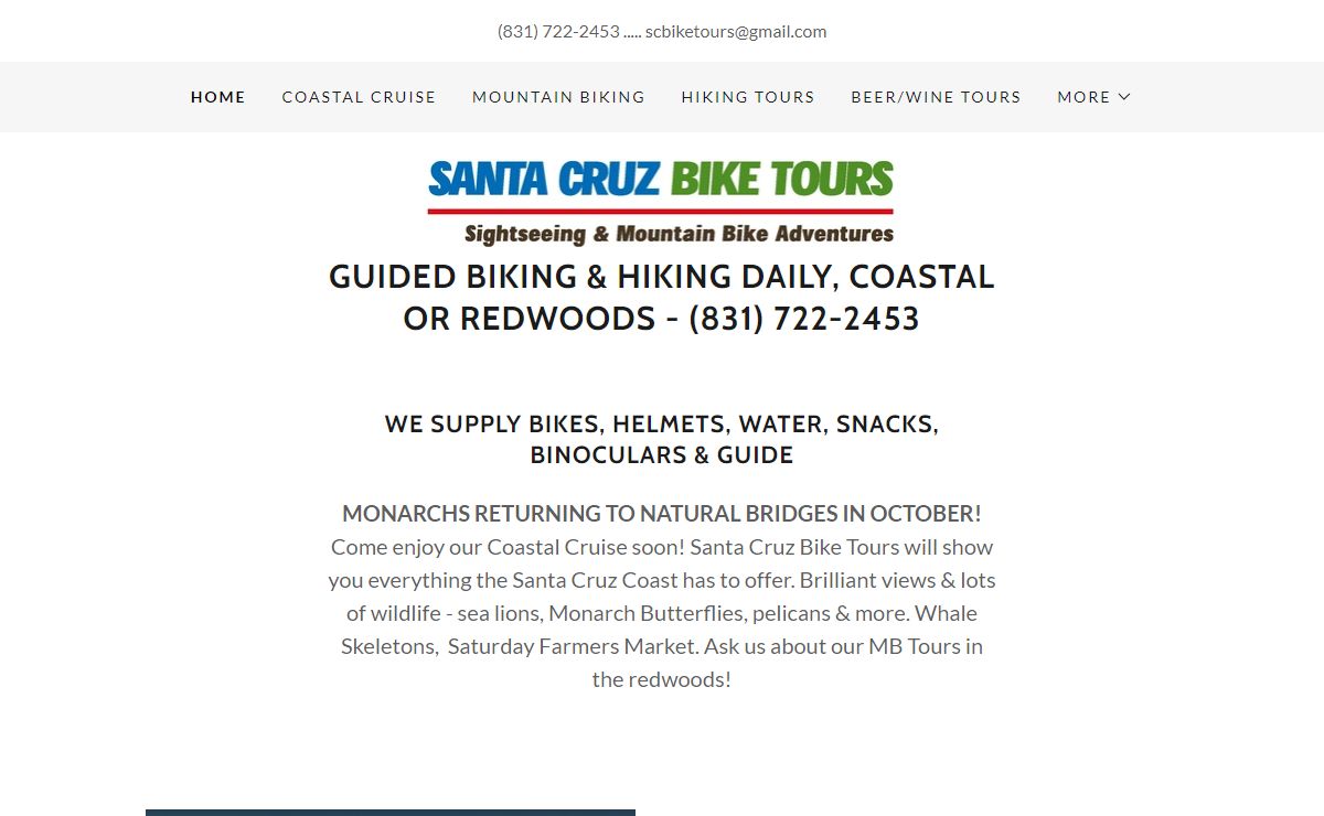 Santa Cruz Bike Tours - Bike Tours, Hiking Tours, Things to Do