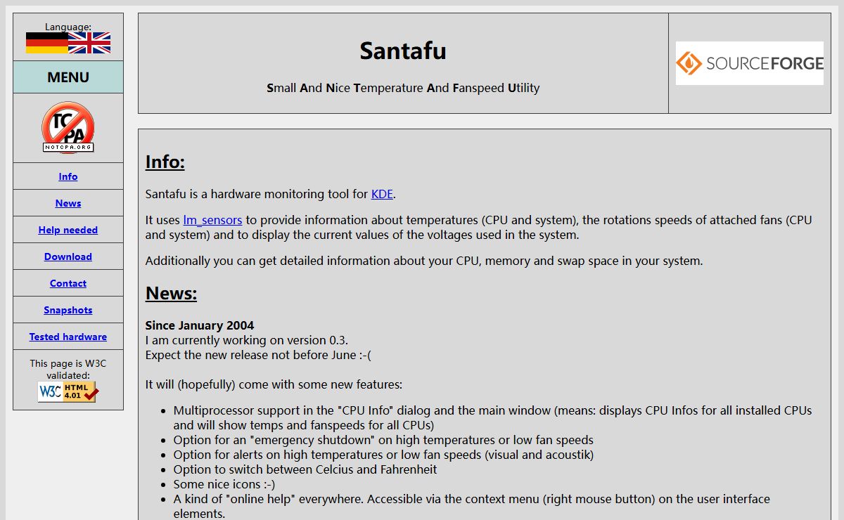 Santafu Homepage
