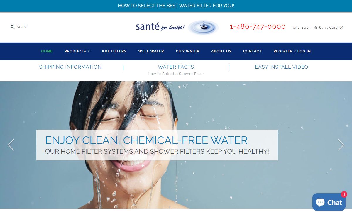 Water Filters & Water Filtration System – Sante for Health