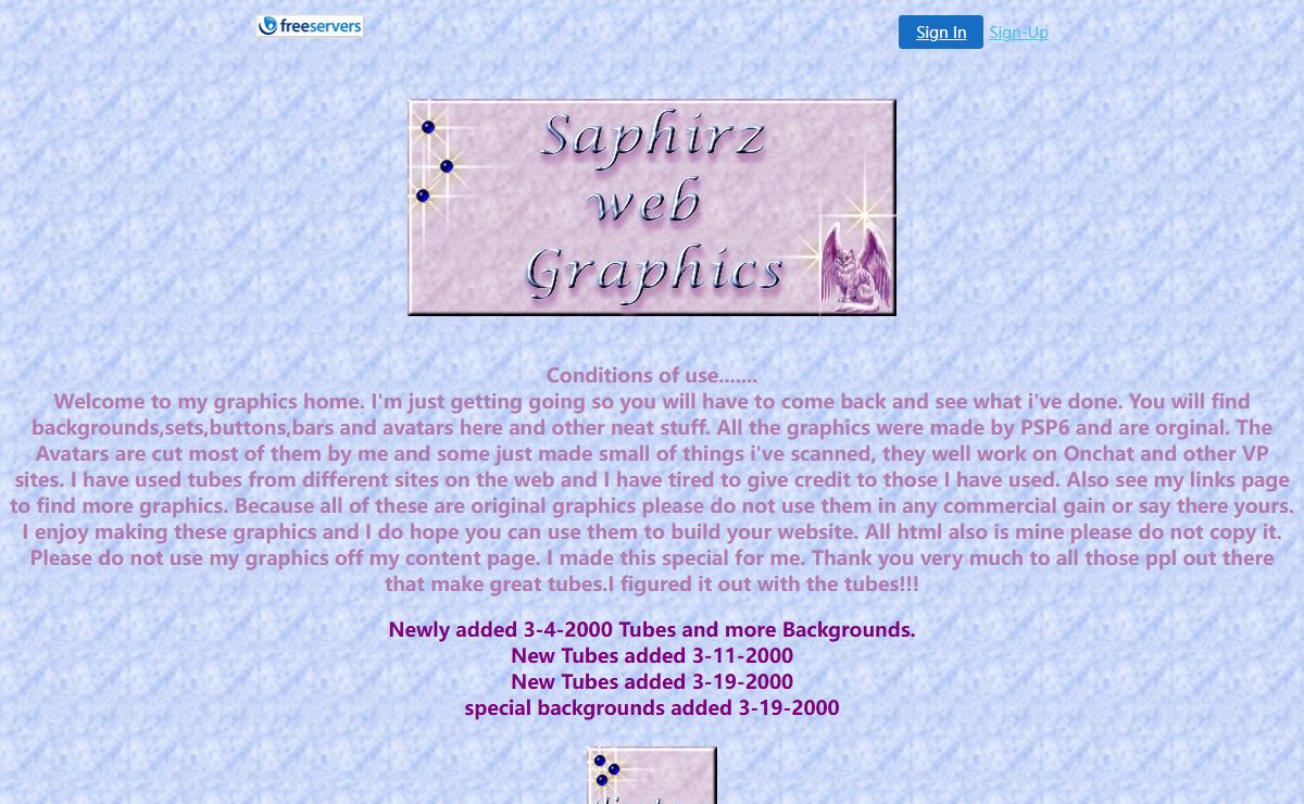 Saphirz's web Graphics