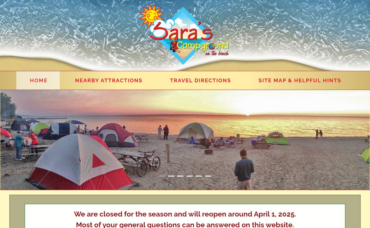 Sara’s Campground :: Family Camping on Lake Erie, Pennsylvania