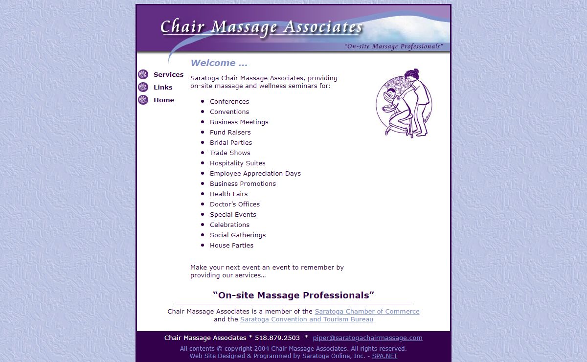 Saratoga Chair Massage Associates - On-site Massage Professionals