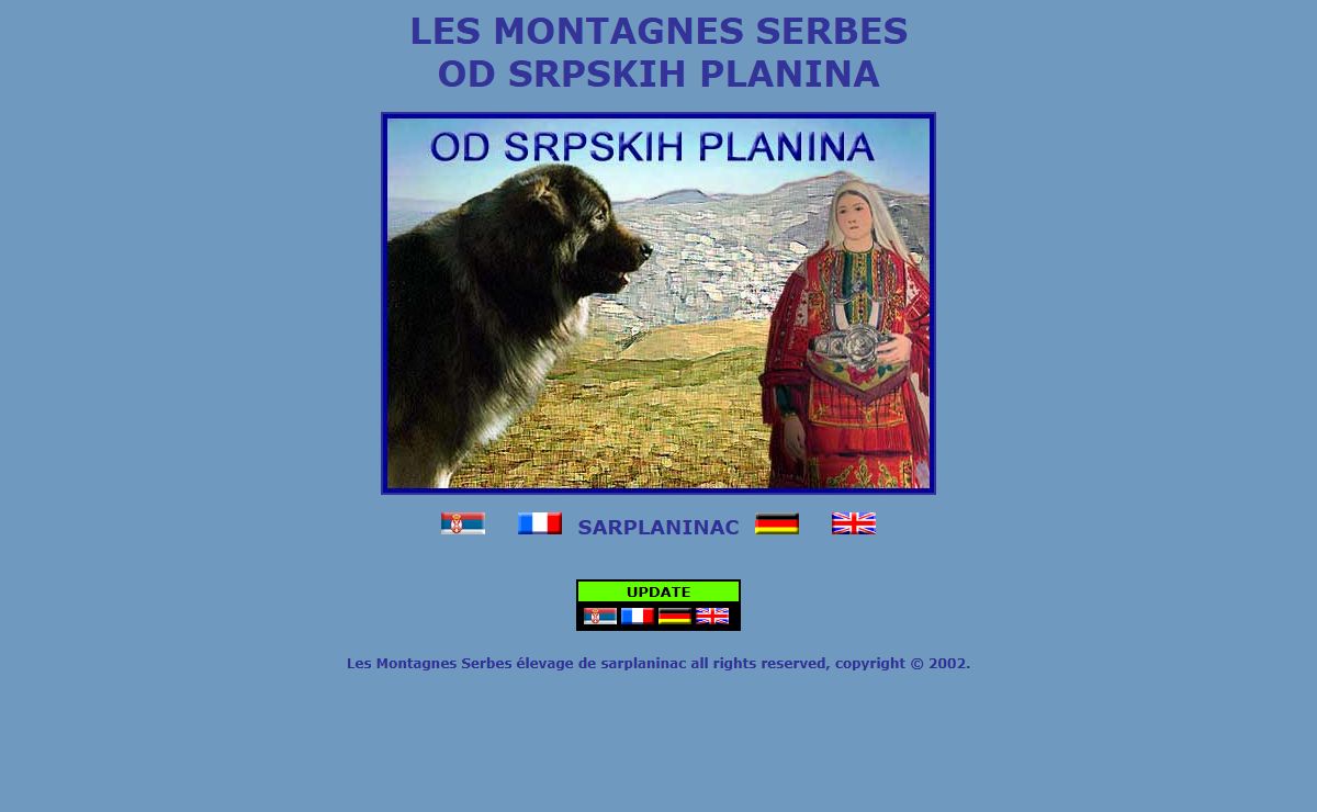 Les montagnes serbes sarplaninac