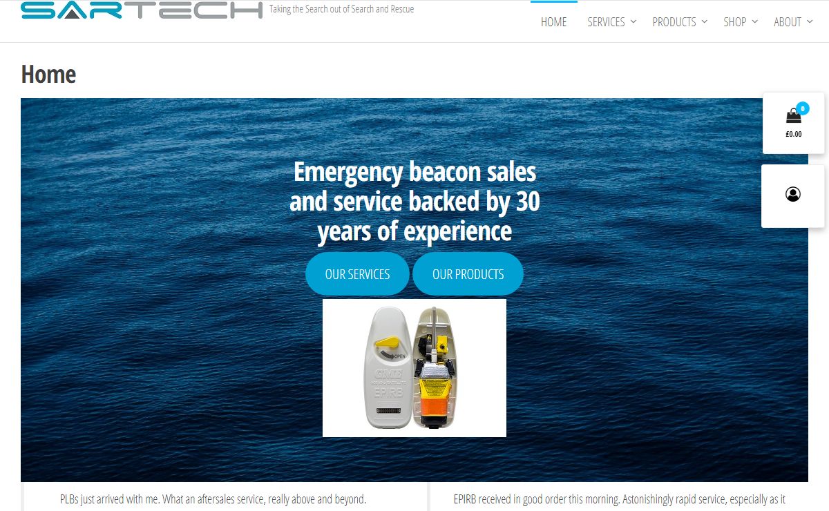 Emergency Beacon Sales and Service - Sartech -