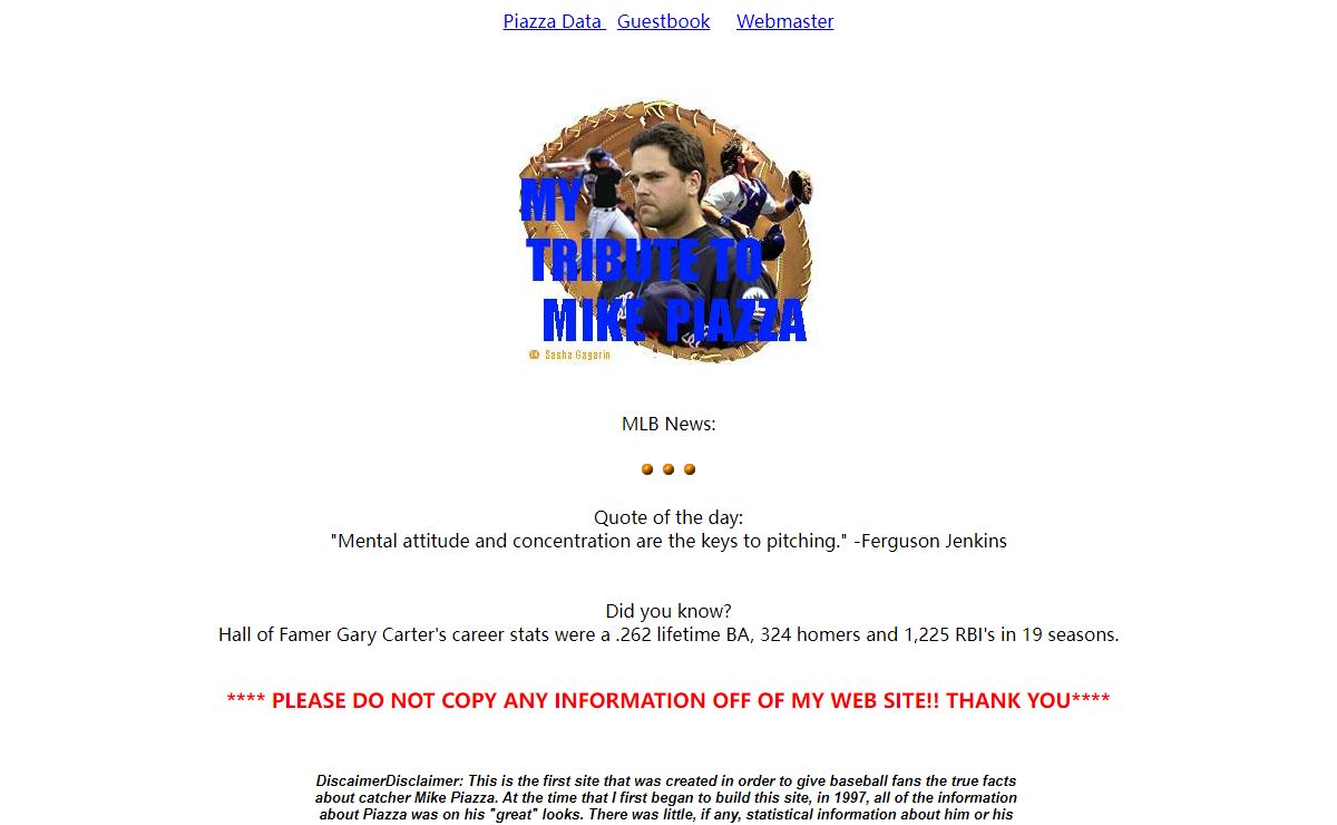 My Tribute to Mike Piazza