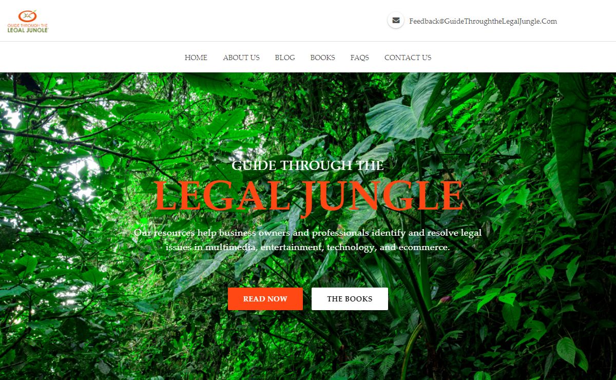 Guide Through the Legal Jungle Website, Blog, and Books