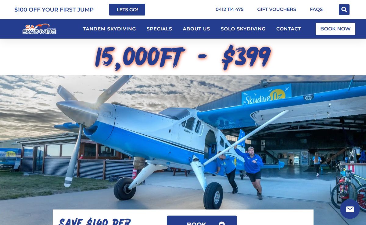 SA Skydiving | Tandem or Solo | Adelaide's Best Reviewed Skydive