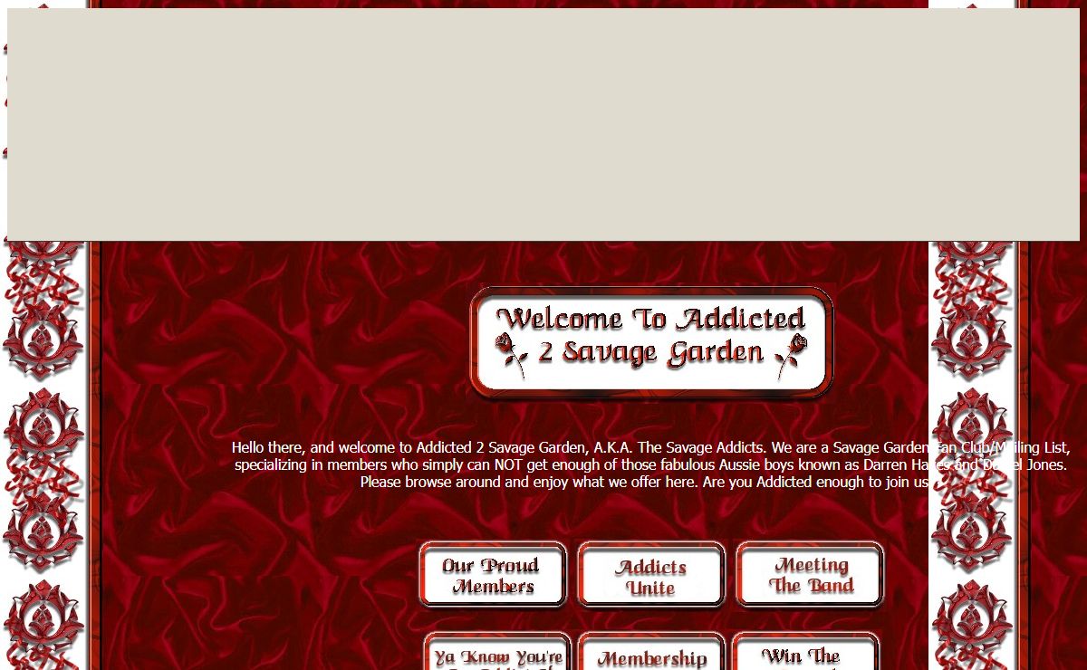 Addicted 2 Savage Garden