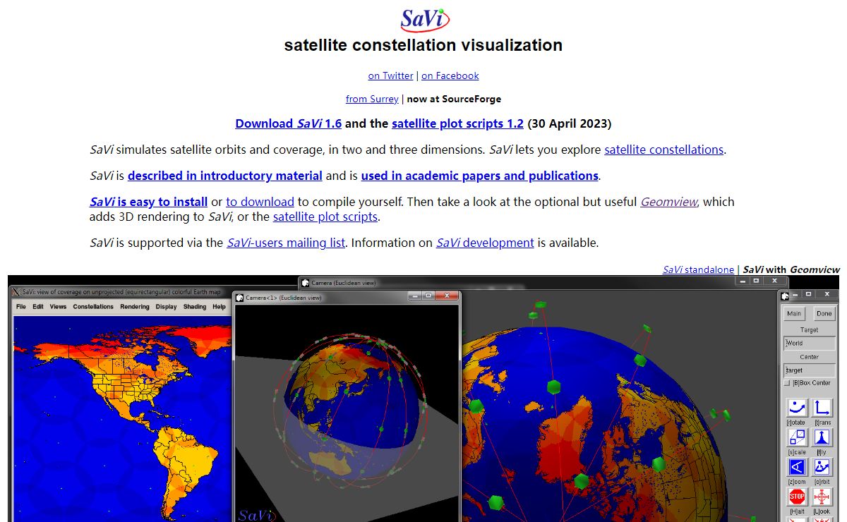 SaVi - Satellite constellation Visualization