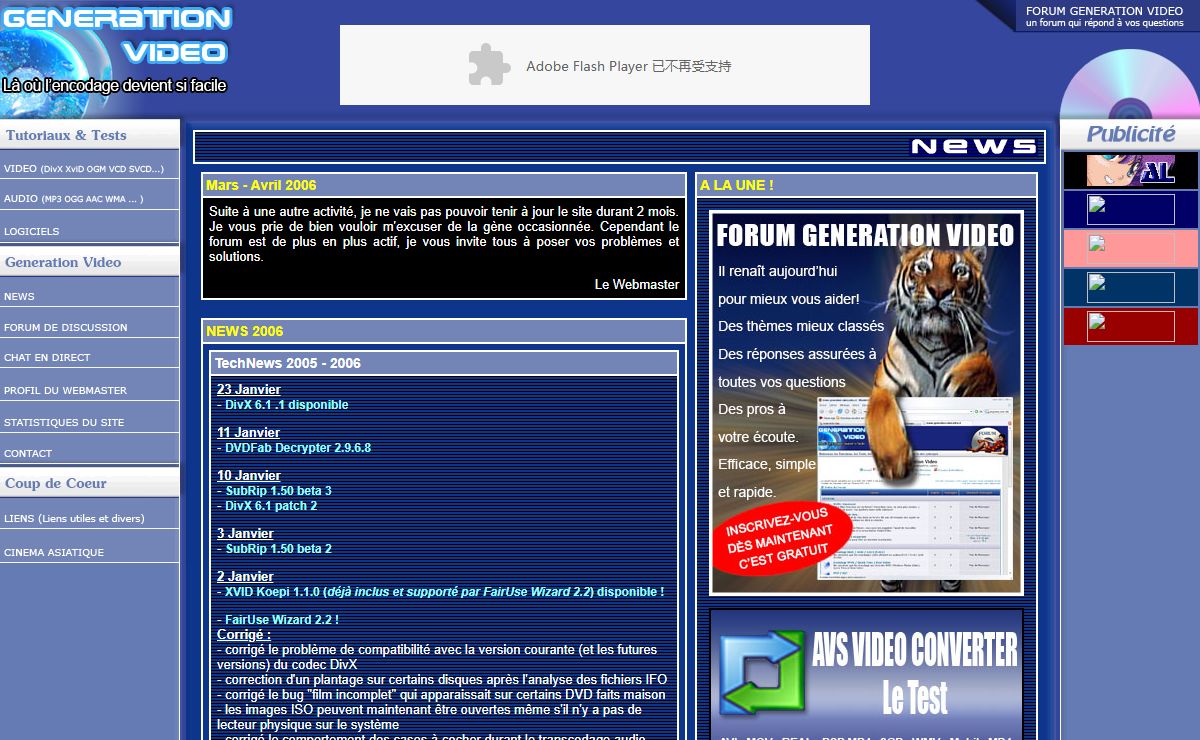 Generation Video ::: GENERATION VIDEO ::: TUTORIAUX DIVX VCD SVCD OGM OGG MP3