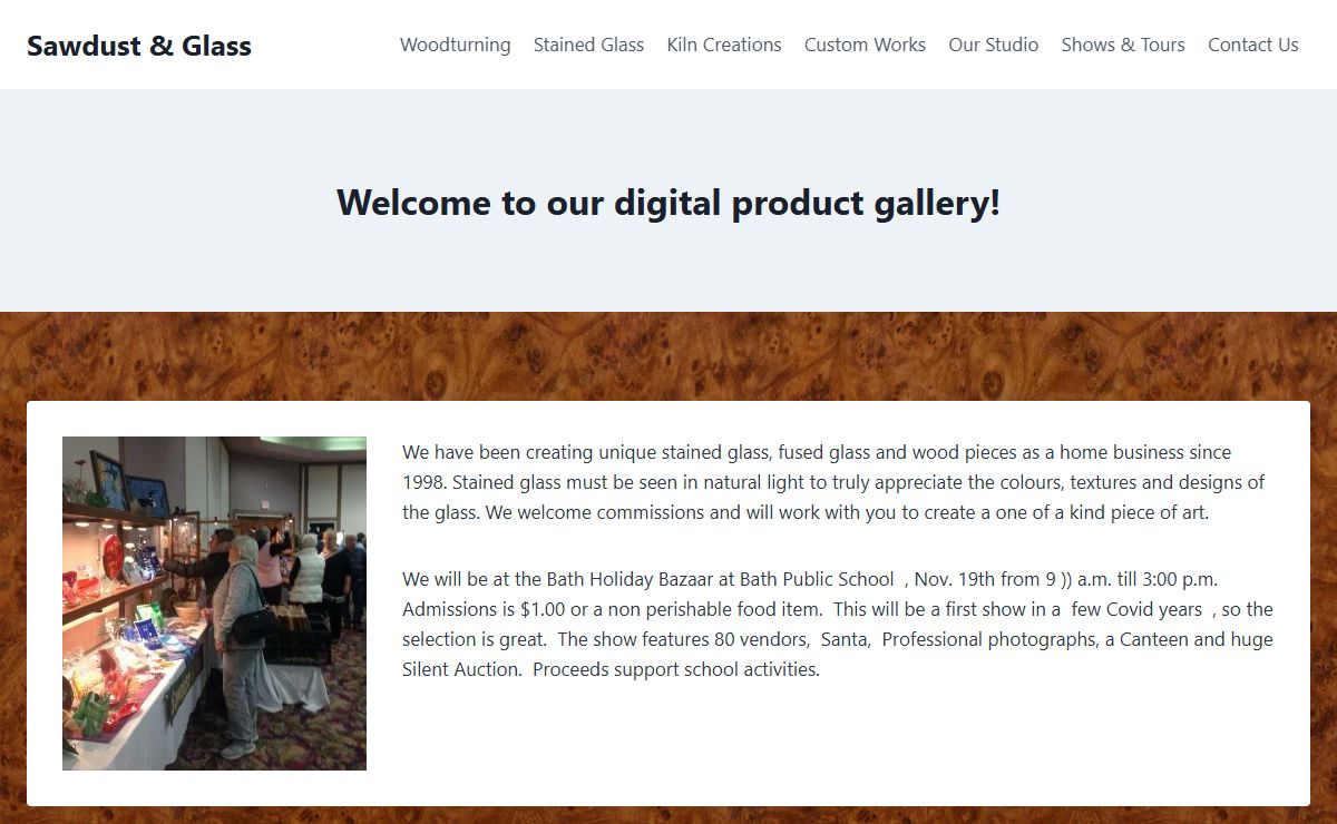 Sawdust & Glass – Creators of unique stained glass, fused glass and wood pieces!
