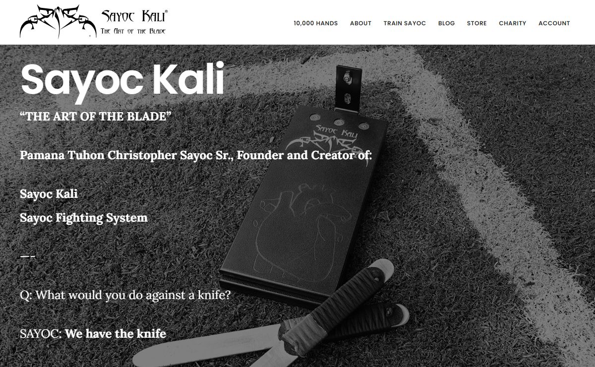 Sayoc Kali – The Art of the Blade