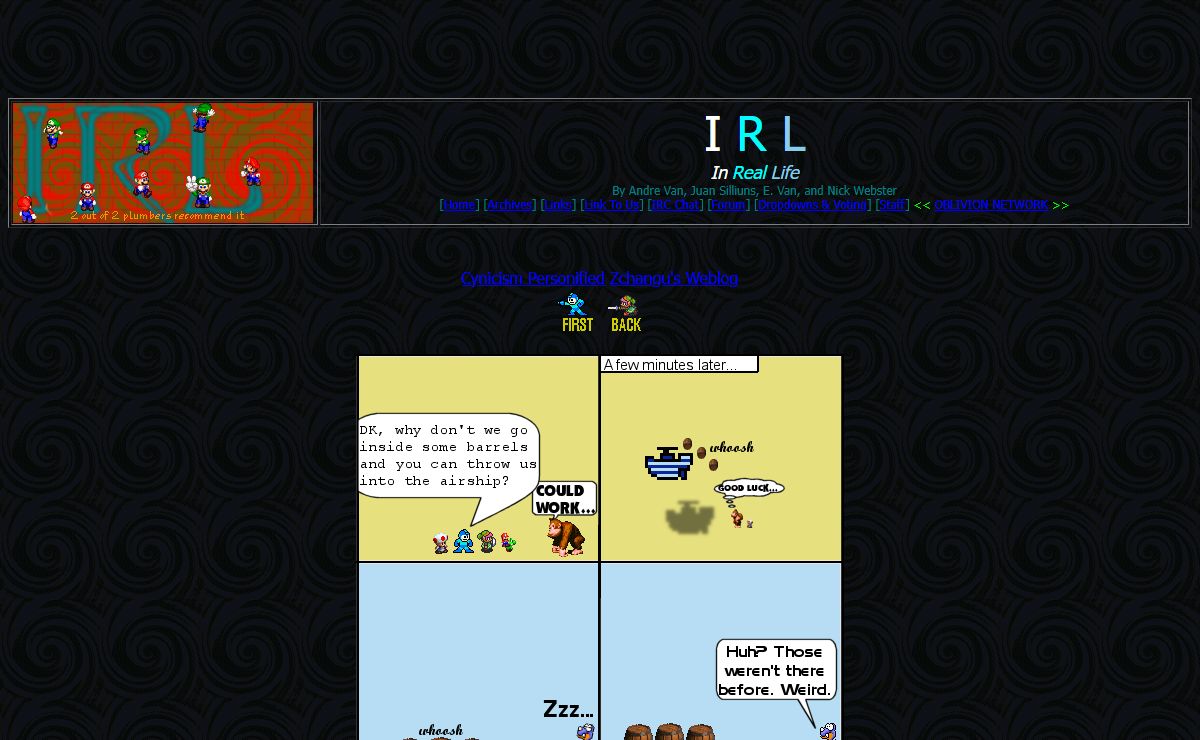 In Real Life -- IRL | Sunday , March 9 , 2003