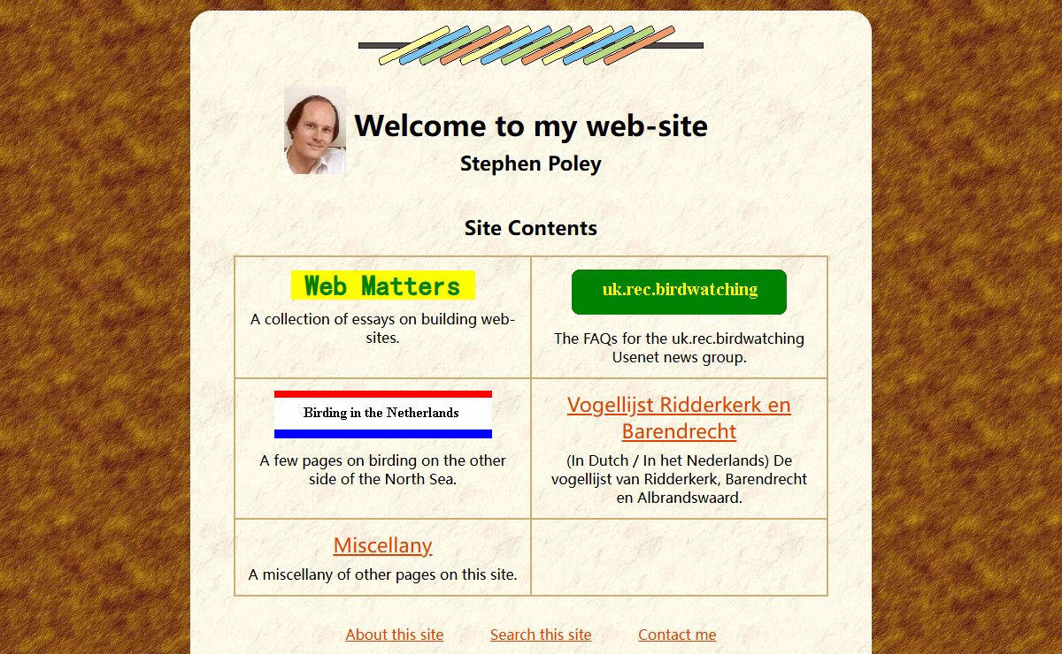 S. B. Poley - Site Contents