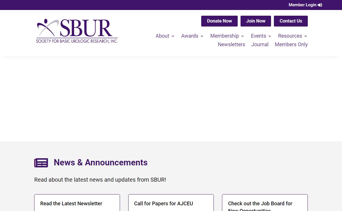 Society for Basic Urologic Research | SBUR