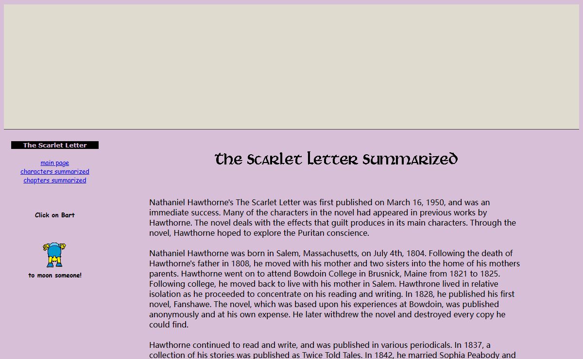 The Scarlet Letter Summarized
