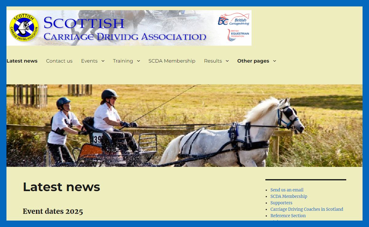 Scottish Carriage Driving Association – Welcome to the home of carriage driving in Scotland