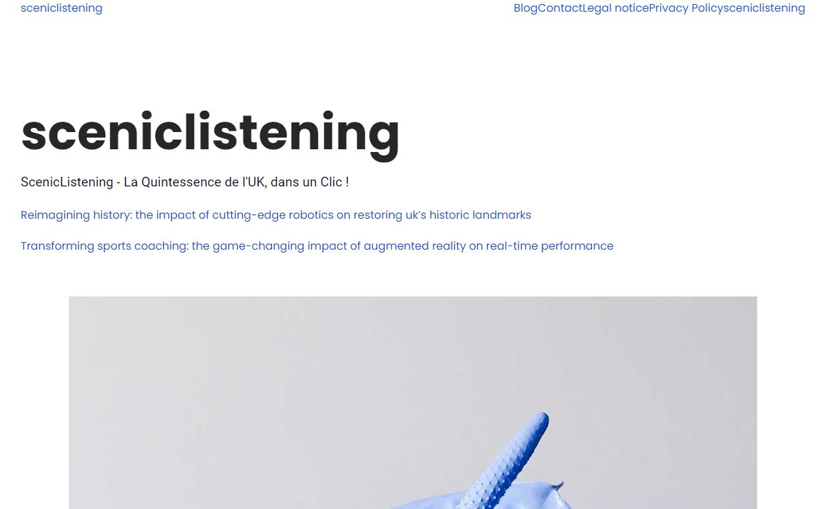 sceniclistening – ScenicListening – La Quintessence de l'UK, dans un Clic !