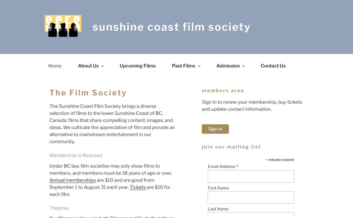 Sunshine Coast Film Society