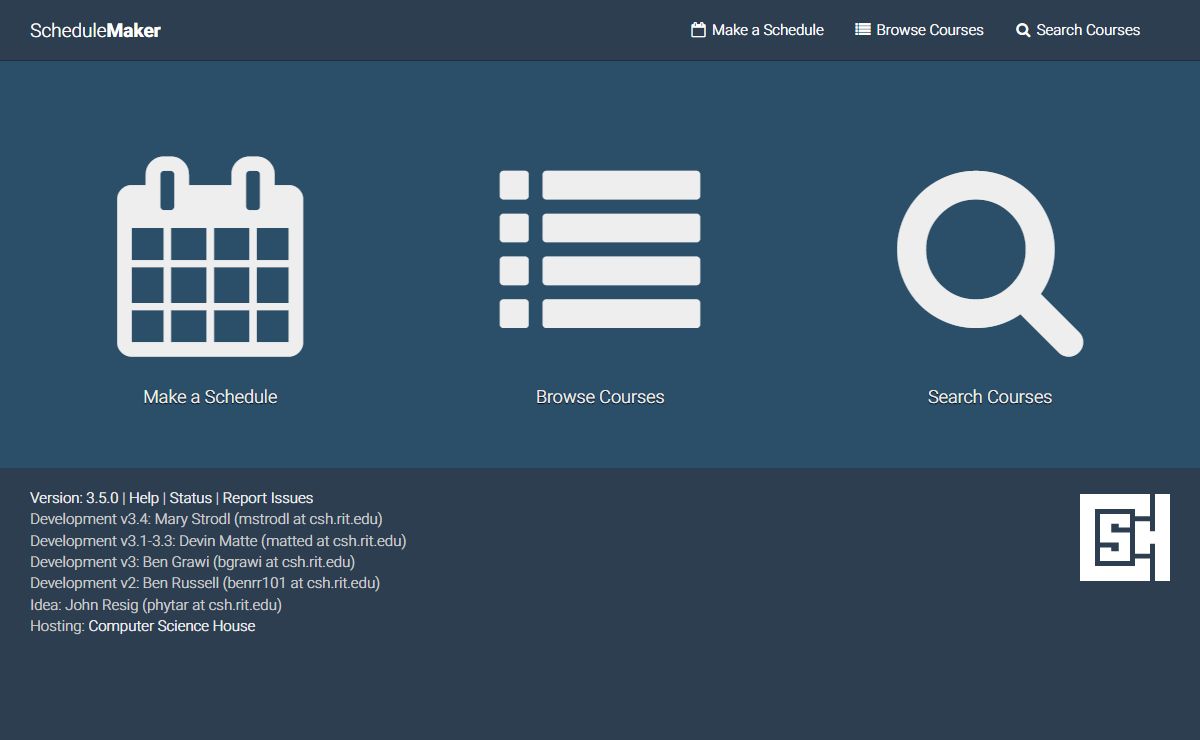 Schedule Maker